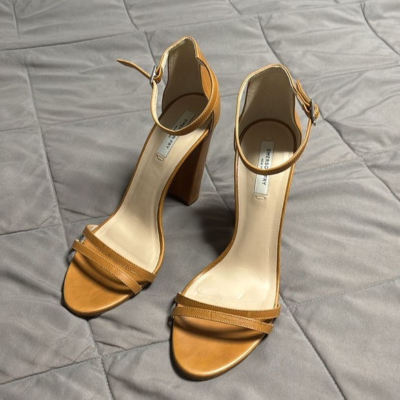 Emerson Fry Brown Leather Vero Cuoio Ankle Strap Heels Size 40 10 - Picture 3 of 15